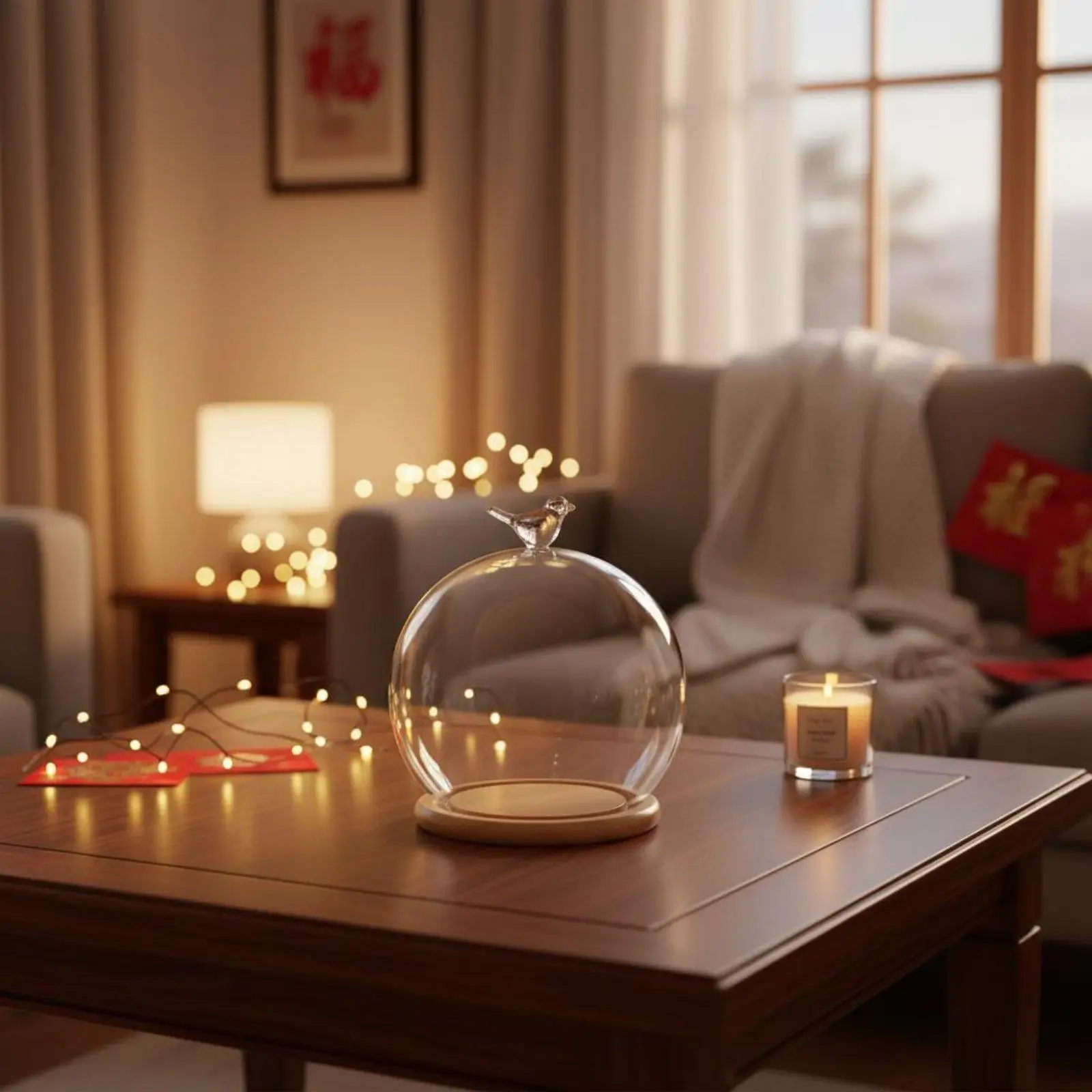 Premium Borosilicate Glass Cover for DIY Craft Candle Holder Decorative Dome for Tabletop Ornament Display