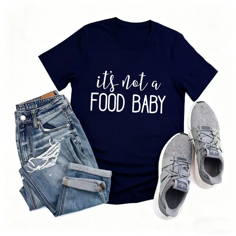 قميص It's Not A Food Baby، قميص إعلان الحمل للزوج، إعلان الحمل لعيد الشكر، أنا حامل #6