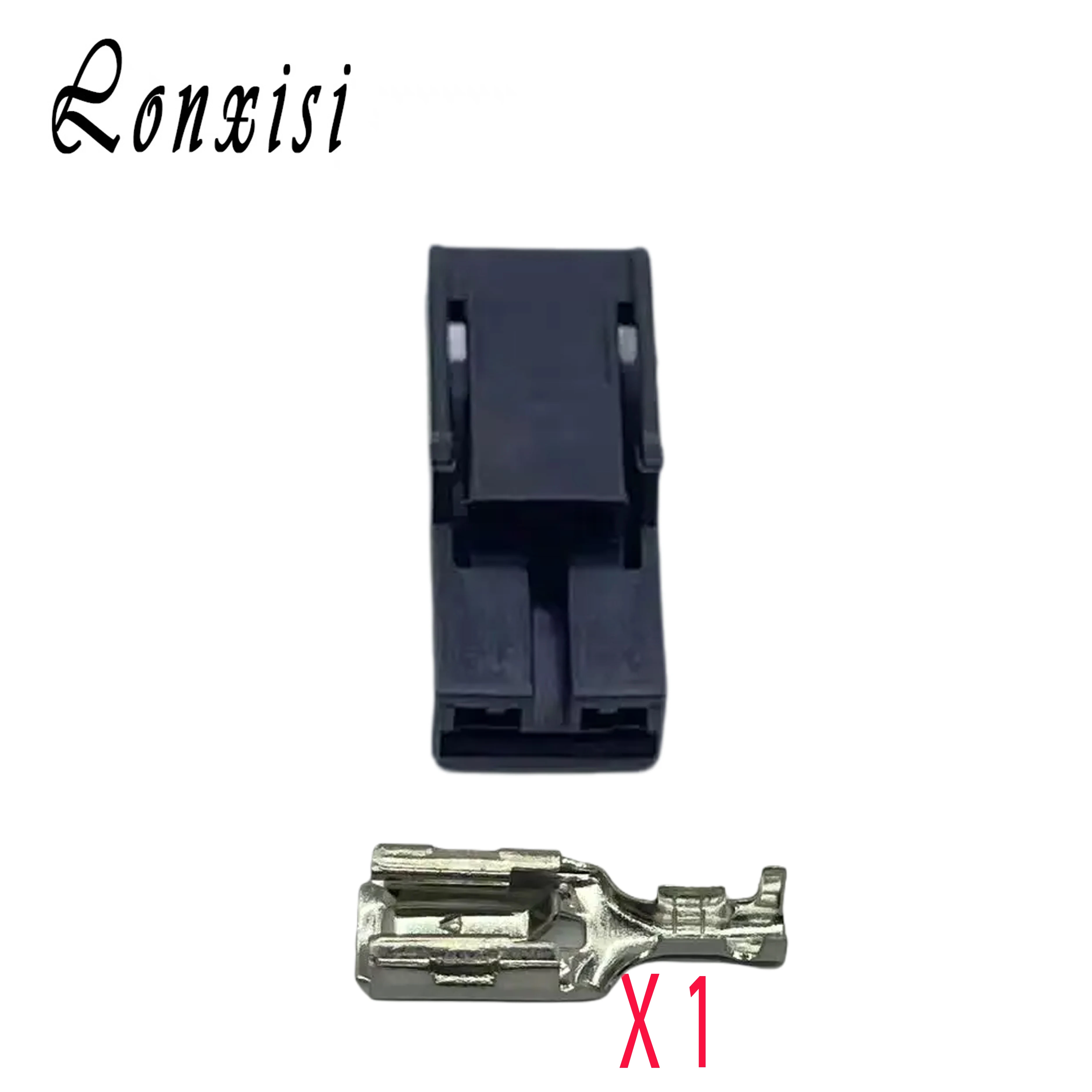 

2/5/10/20/50 Sets 1 Pin Way Automotive Connector Harness Socket Black Female Plug With Terminals DJ70110-6.3-21