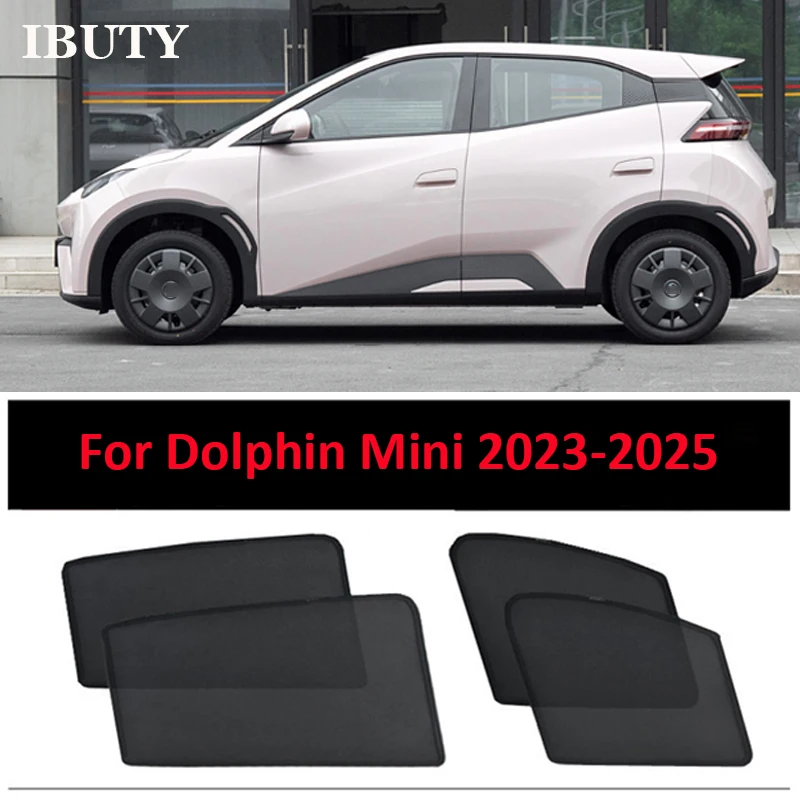 

For BYD Dolphin Mini 2023-2025 Magnetic Car Sunshade Sun Visor Mesh Curtains Side Window Sun Shade Heat Protection Sunshield