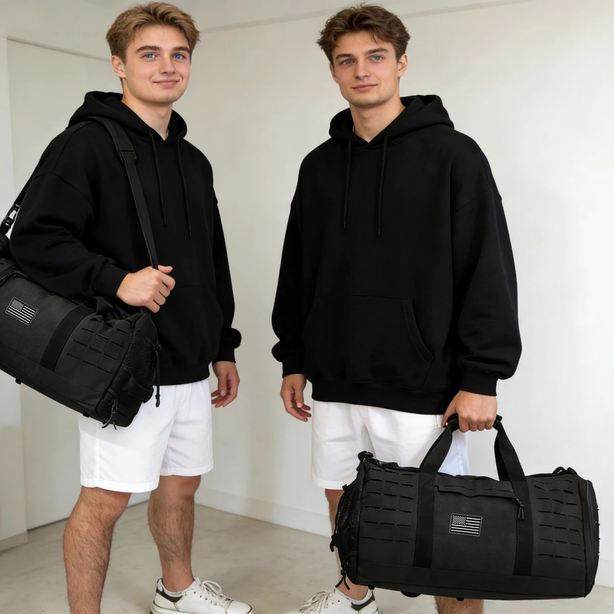 40L Sport-Taktik-Tasche, Fitness- und Reisetasche mit Schuhfach, Basketballtasche, Outdoor-Weekender-Tasche, Handgepäck-Tasche, Wanderrucksack