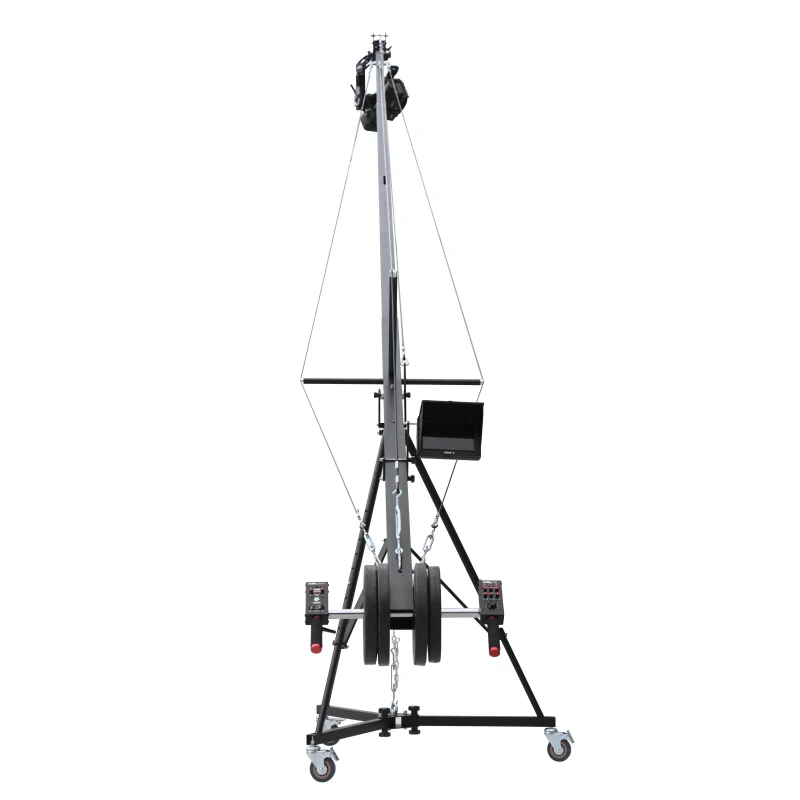 Jianmei Top Ranking  Foldable Aluminum Video Camera Crane Jib Zoom Controller Scissors Jimmy Jib With 2Axis Dutch Head