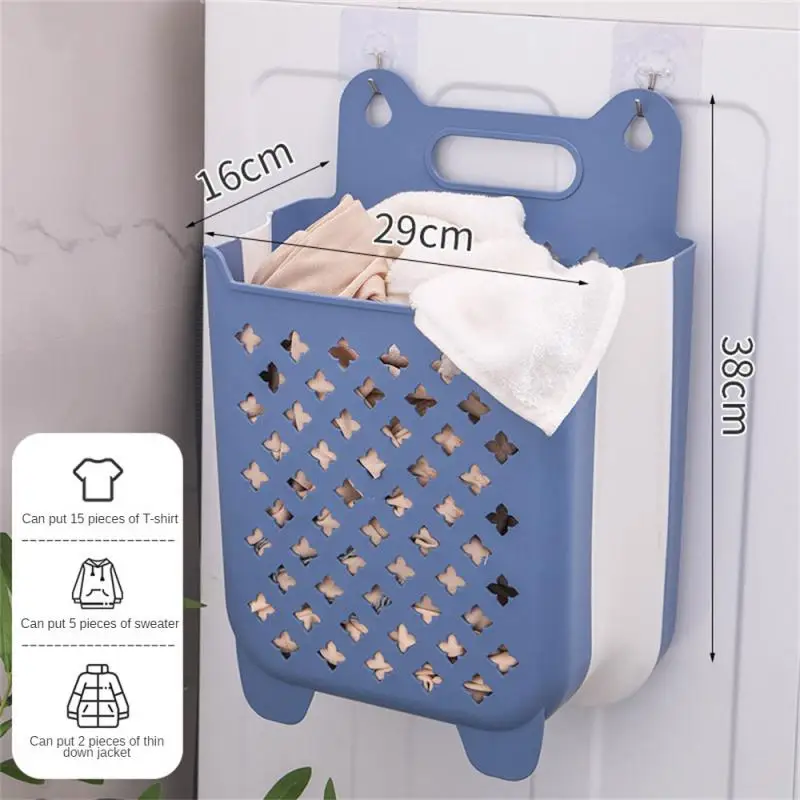 Wall-mounted Dirty Clothes Basket Clothes Storage Basket Sturdy Large Capacity Laundry Basket Storage Basket Easy To Clean