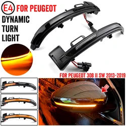 Dynamic Blinker Turn Signal LED For Peugeot 308 T9 308 SW II Mk2 2013 2014 2015 2016 2017 2018 2019 arrow light