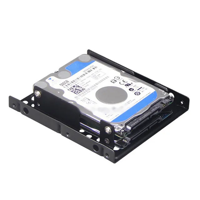 Soporte de montaje Dual para SSD de escritorio, Kit de adaptador interno para disco duro de 2,5 a 3,5 pulgadas