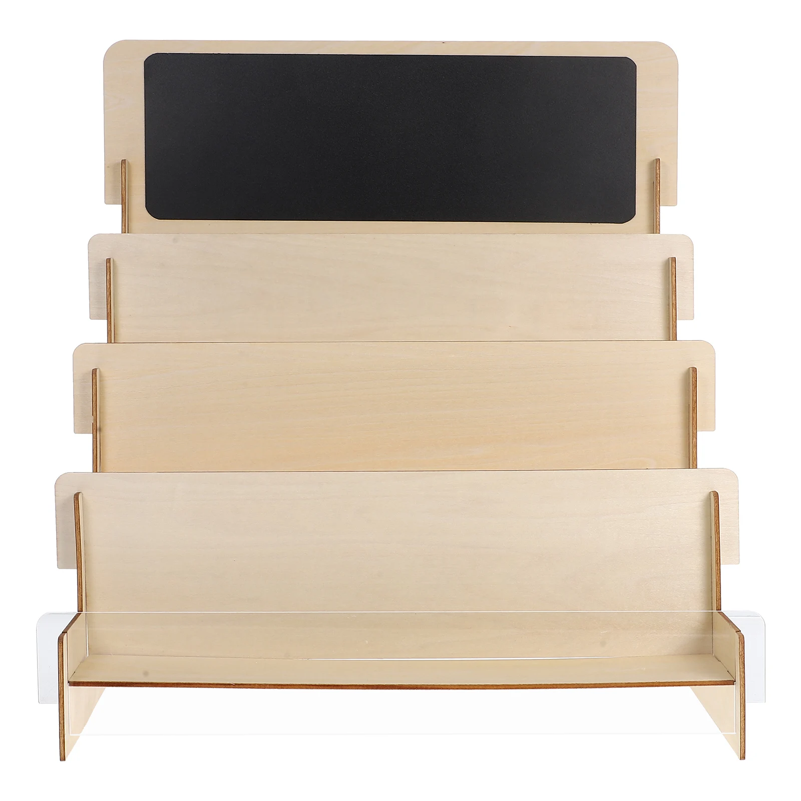 

Wood Greeting Card Four Tier Shelf Vendor Storage Rack Postcards Organizer Holiday Card Display Wood Display Stand Postcard