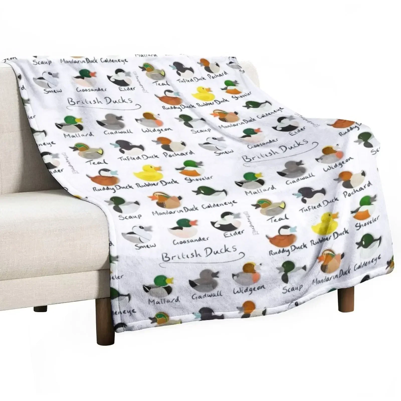 

Guide to British Ducks Throw Blanket Blankets For Bed warm for winter Nap Soft Blankets