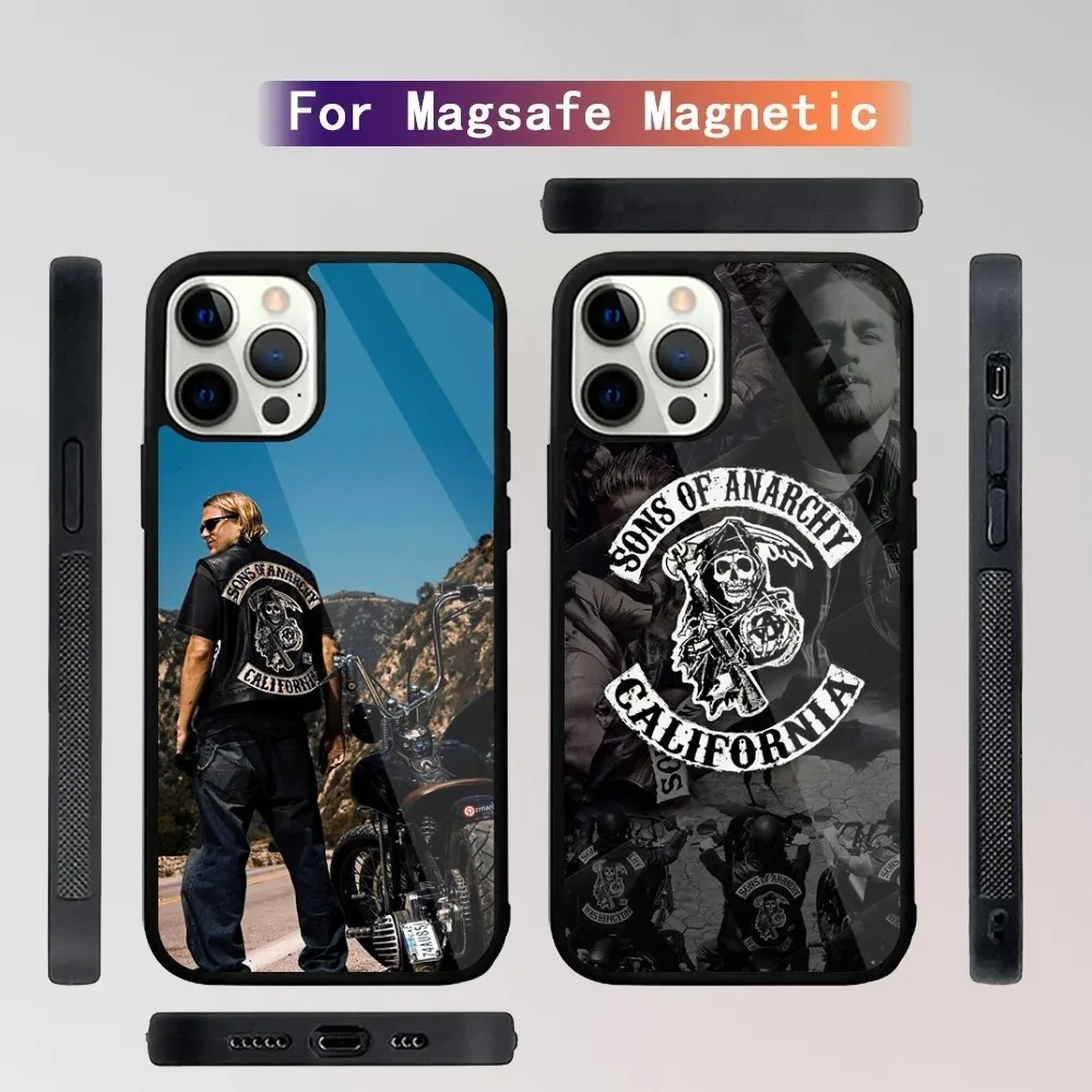 Sons of Anarchy Phone Case For iPhone 15,14,13,12,11,Plus,Pro,Max Mini Magsafe Magnetic Wireless Charging