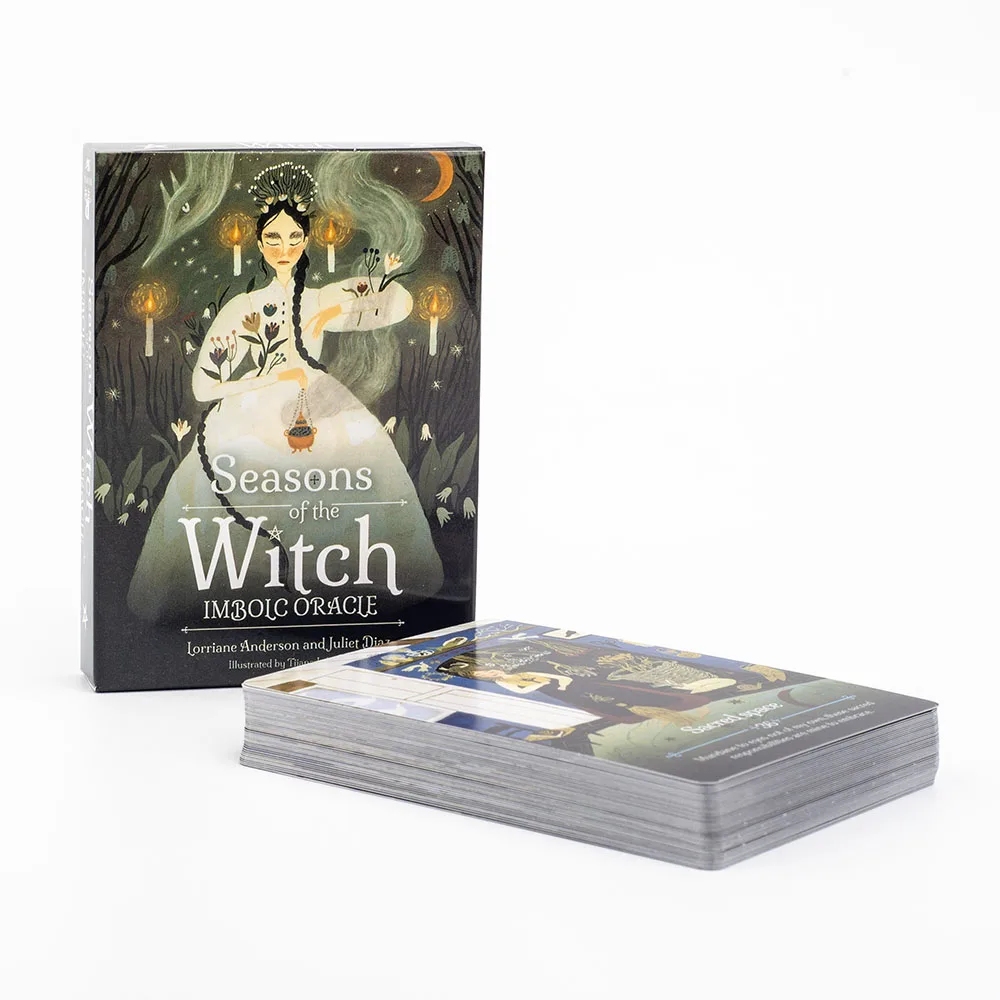 Gra planszowa Seasons of The Witch Imbolc Oracle Tarot 44 karty na ducho 10,4 * 7,3 cm