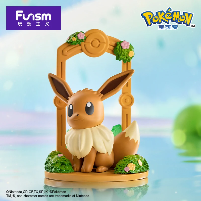 Pokémon Funism genuino ¡Let's go! Eevee serie escenas Espeon Vaporeon Sylveon Leafeon figura de acción modelo juguetes regalo para cumpleaños