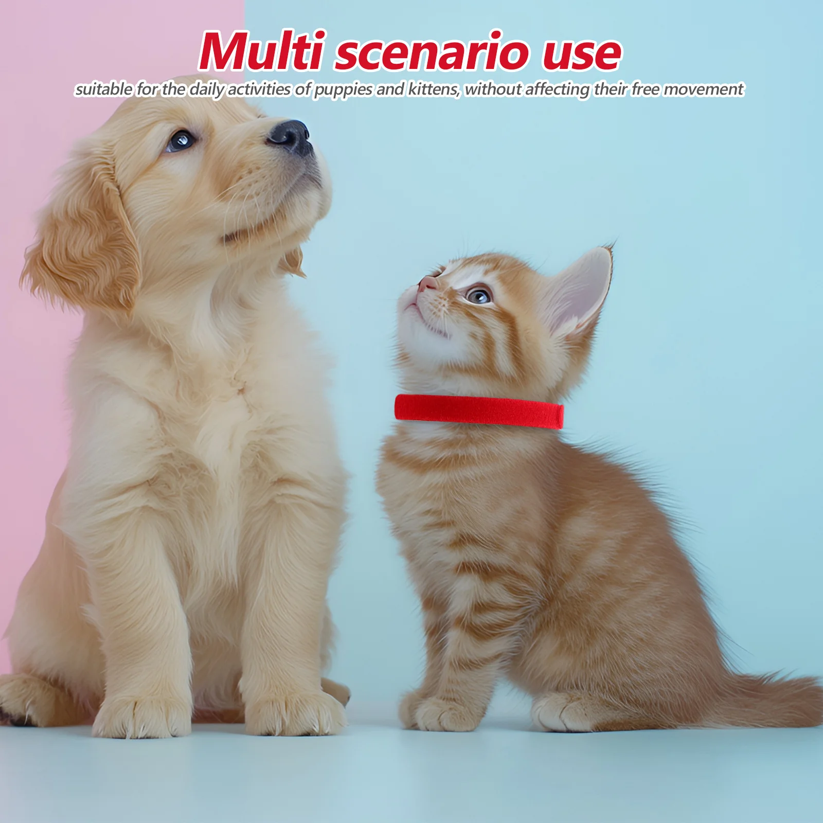 

36Pcs Newborn Puppy Collars Adjustable Soft Fabric Identification Bands Colorful Kitten Pet Id Collars Small Dog Whelping