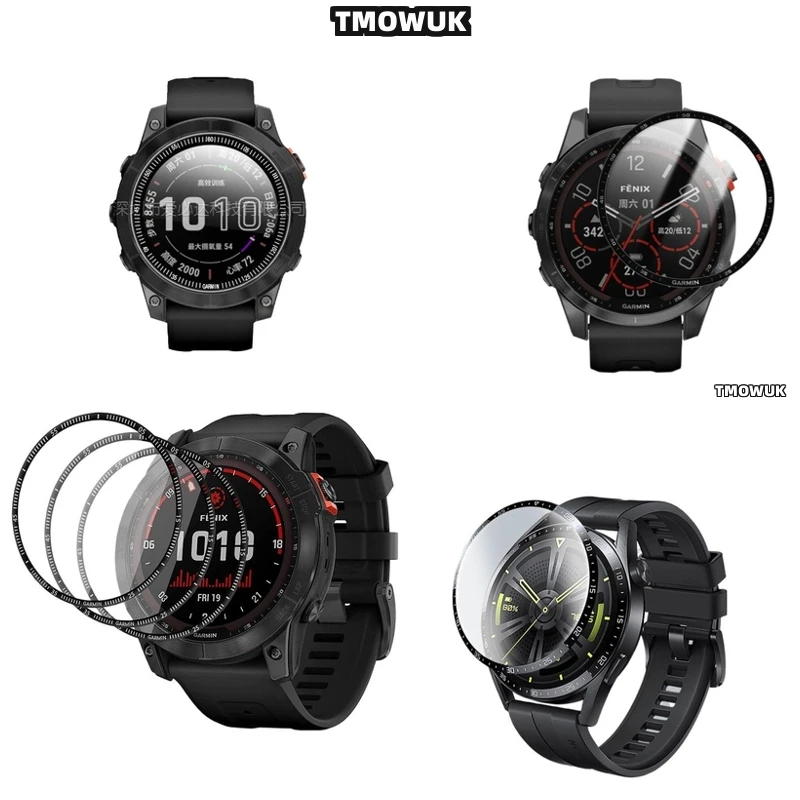 

For Garmin Fenix 6 7 8 7X 6X 7S 47mm 51mm Stylish PMMA Film Complements Your Wristwear
