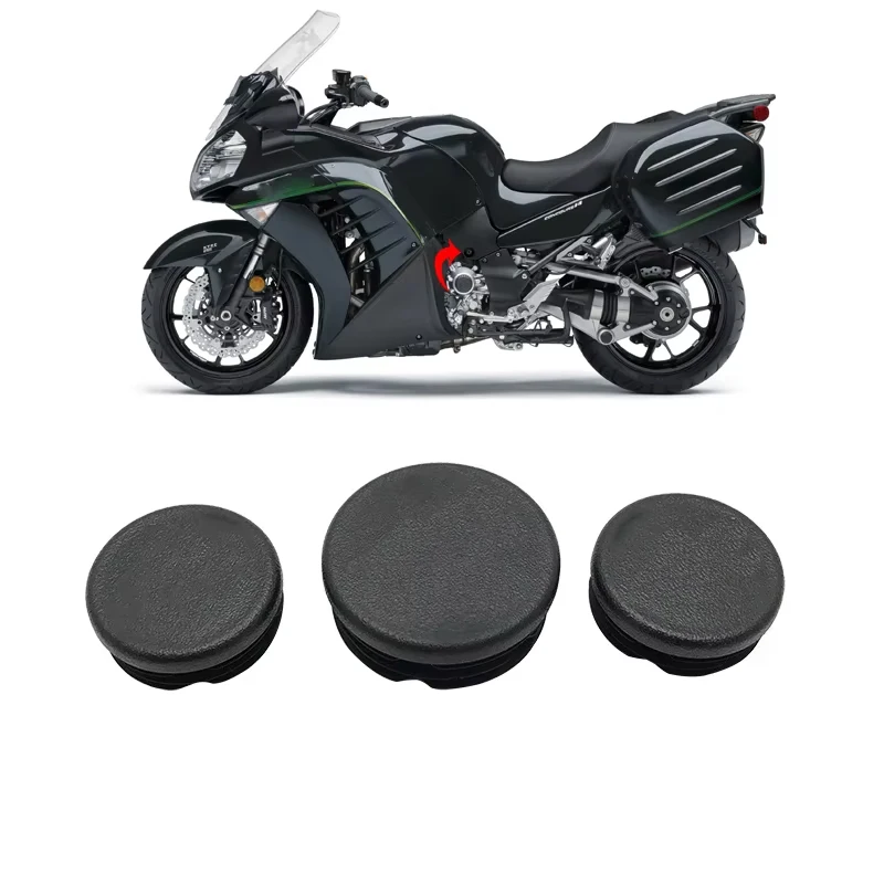 3PCS Für Kawasaki GTR1400 GTR 1400 2007-2023 2019 2020 2021 2022 Motorrad Rahmen Loch Abdeckung Kappen stecker Dekorative Rahmen Kappe Set