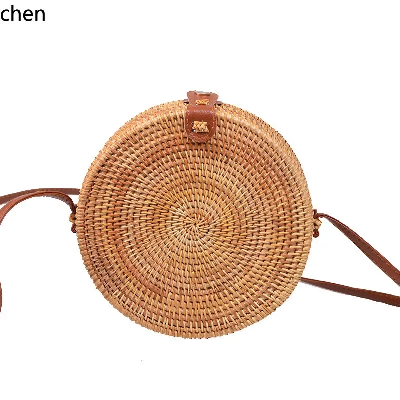 Butterfly Bag - Vintage Artistic Handmade Brown Woven Bag with Floral Lining