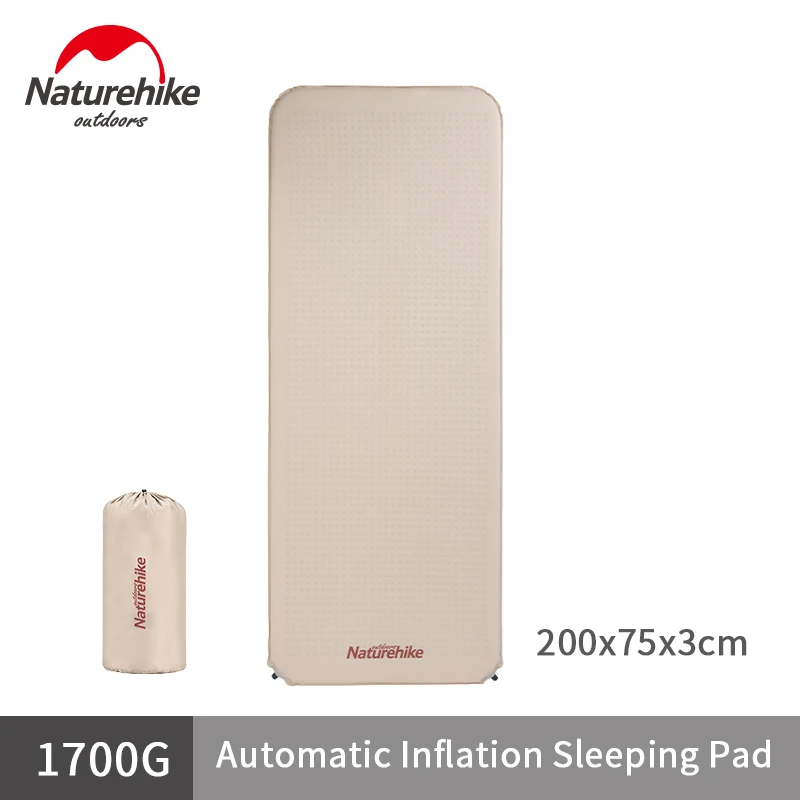 

Naturehike Automatic Air Sleeping Mat Outdoor Camping Inflatable Cushion Pad Portable Tent Self-inflating Mattress Sponge Light