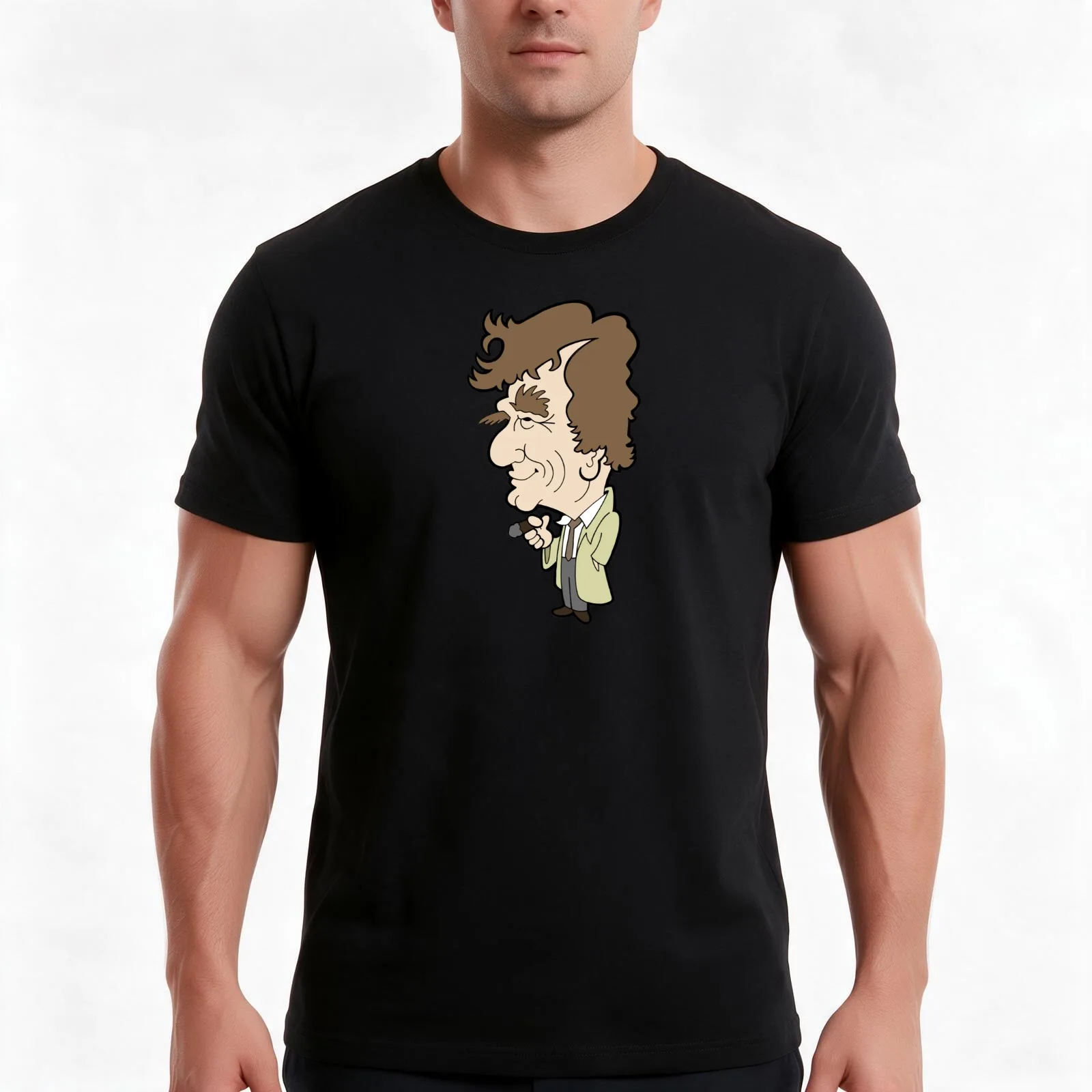 Columbo T-Shirt Summer Casual Cotton Tee Oversized Streetwear Tops Vintage Graphic Print Loose Fit Short Sleeve 100% Cotton