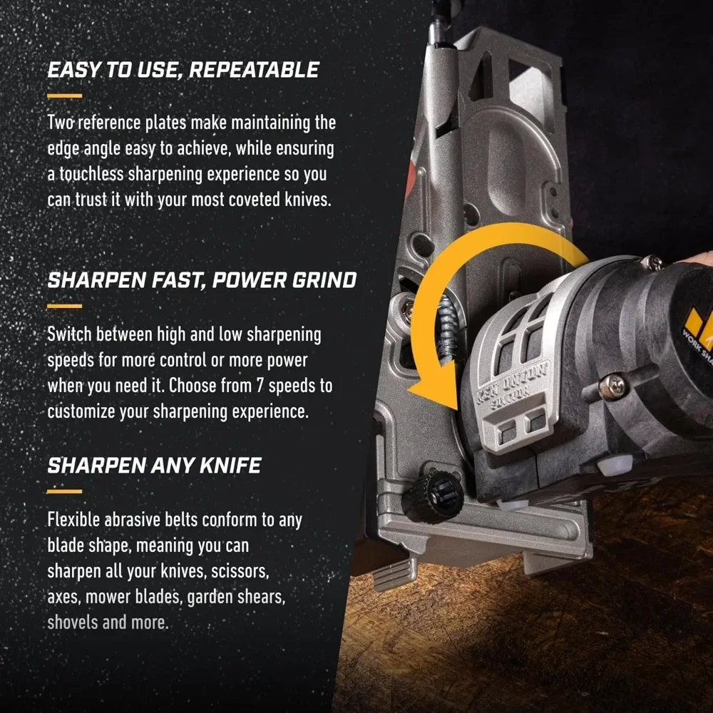 tool.Ken Onion Edition Knife & Tool Sharpener Elite Mk2 - Adjustable Knife Sharpening System with Blade Grinding Attachment