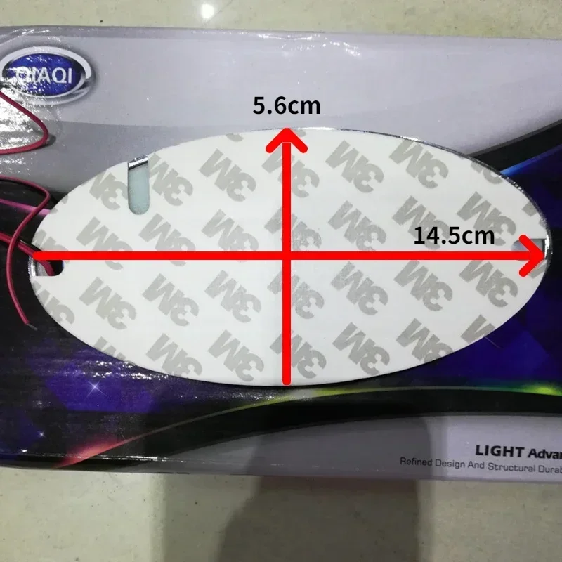 14.5x5.6cm Car LED Emblem Light for Ford Mustang Fusion Transit Focus Mk2 Mondeo Fiesta Ranger Kuga Explorer Badge Accessories