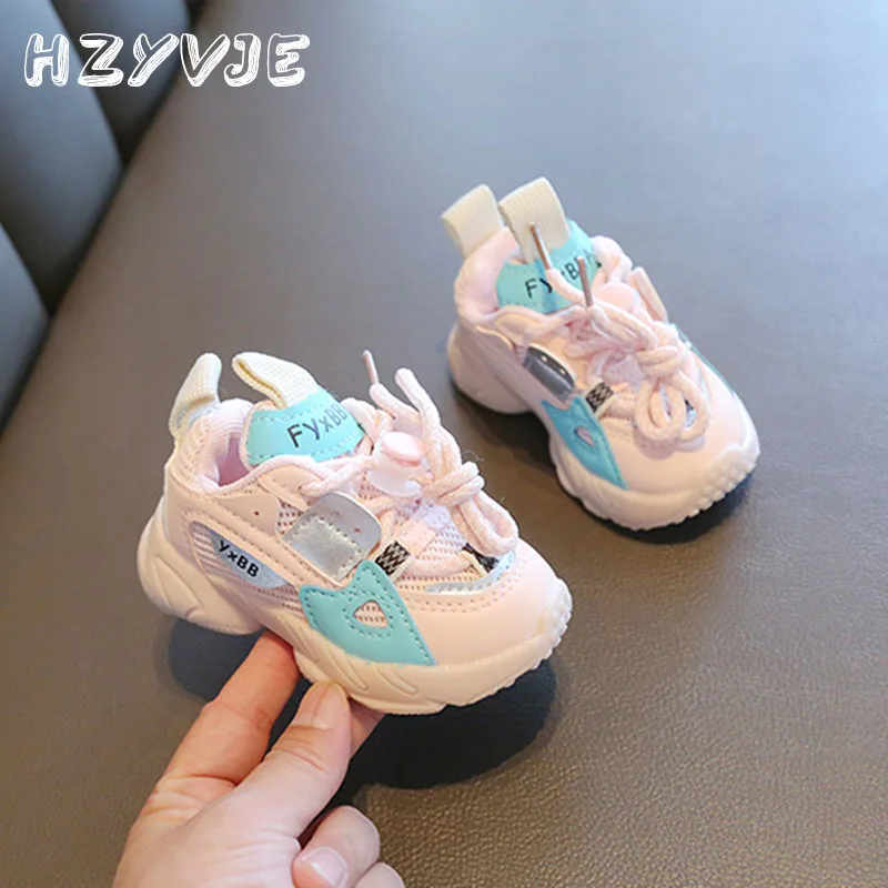 Spring and Autumn Kids Sneakers 0-1-2-3 Year Old Infant and Toddler Baby Boys Girls Anti Slip Sports Shoes Learning Walking Shoe