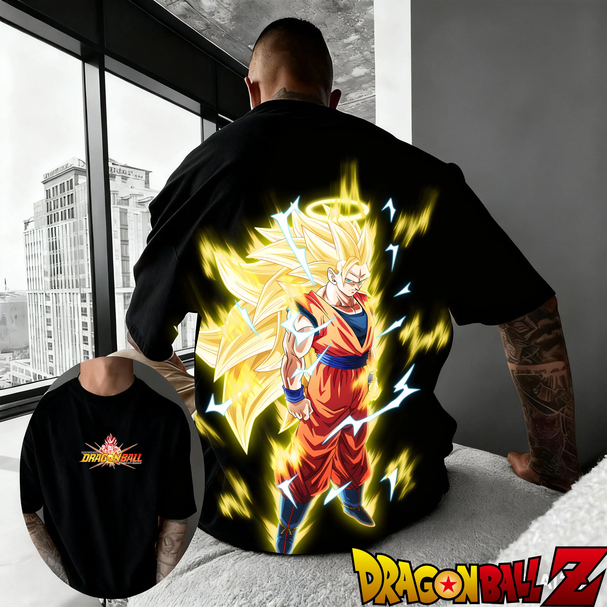 

Лето 2023, новая футболка с короткими рукавами и 3D принтом Dragon Ball Animation Goku для мужчин и женщин, модный и повседневный топ