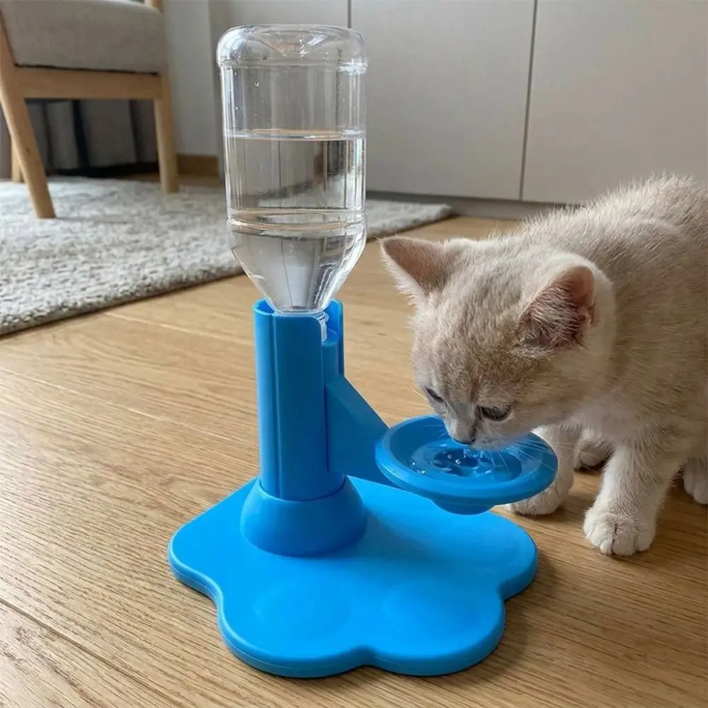 Anti-Wet Mouth Gravity Cat Water Dispenser Prevent Black Chin Gravity Refill Cat Auto Water Bowl Leak Proof Suction Cup Base