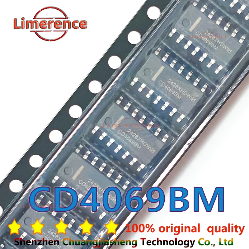 50PCS CD4069UBM SOP-14 CD4069 CD4069BM 4069 SOP14 SMD New and Original IC Chipset