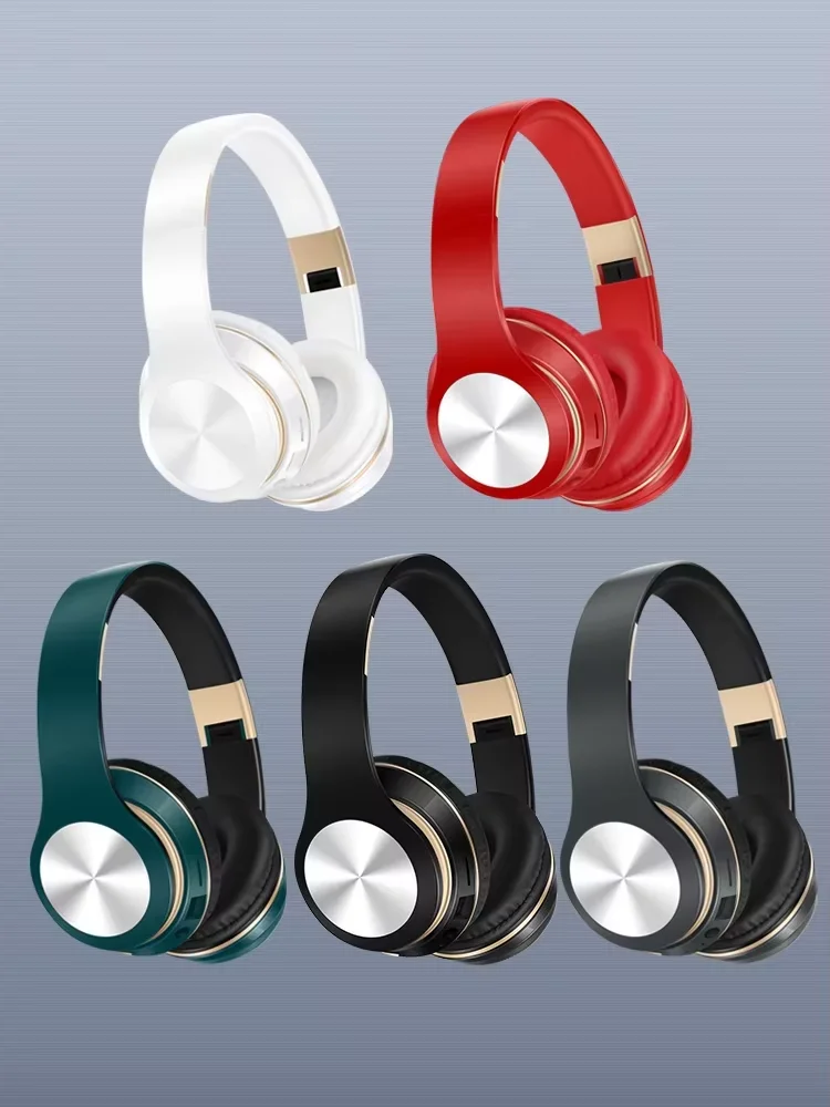 Bezprzewodowe słuchawki Bluetooth z redukcją szumów, składane słuchawki sportowe, słuchawki do gier z mikrofonem, dźwięk stereo HI-FI — zdjęcie produktu 7