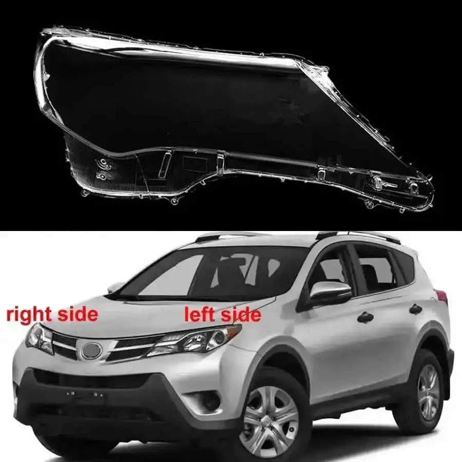 

Для Toyota RAV4 2013-2015: Прозрачная крышка передней фары, плафон, корпус фары из плексигласа, автозапчасти для замены