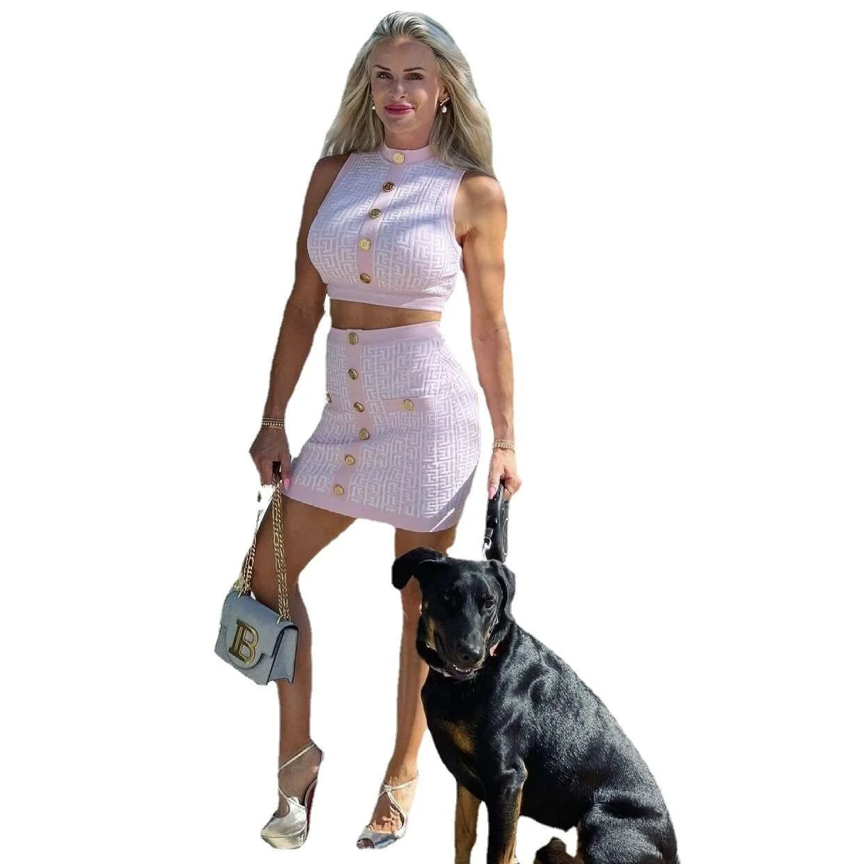 تنورة منقوشة بقصة ضيقة للنساء مقاس كبير، تصميم جاكار مثير غير رسمي، مجموعة تي شيرت أنيقة قابلة للتنشيب، مجموعة شتوية لـ M...