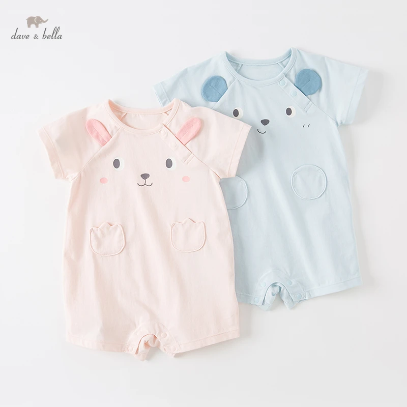 

Dave Bella Baby Clothes Baby Onesie Summer Clothes New Treasure Climbing Clothes Cotton Clothes DB2235591