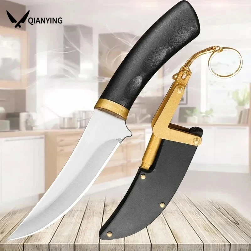 Stainless steel Butcher Boning Knife Chef Special Kitchen knife Portable Meat Cleaver and bone-removing knife with knife sleeve