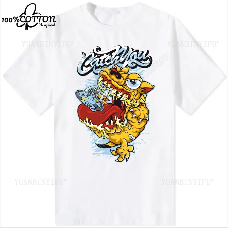 تي شيرت لطيف ومضحك من Goscoot Etsy تي شيرت ملابس رائجة للجنسين قميص فضفاض قابل للتنفس Harajuku 100% قطن #5