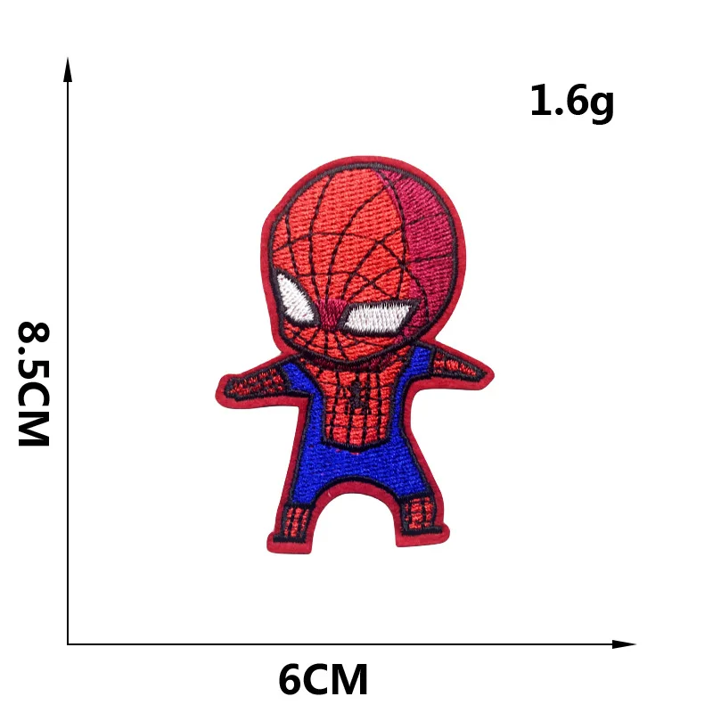 Marvel Spiderman Avengers Superhero Embroidery Patch Clothing Thermoadhesive Patches on Clothes DIY Garment Jacket Accessories