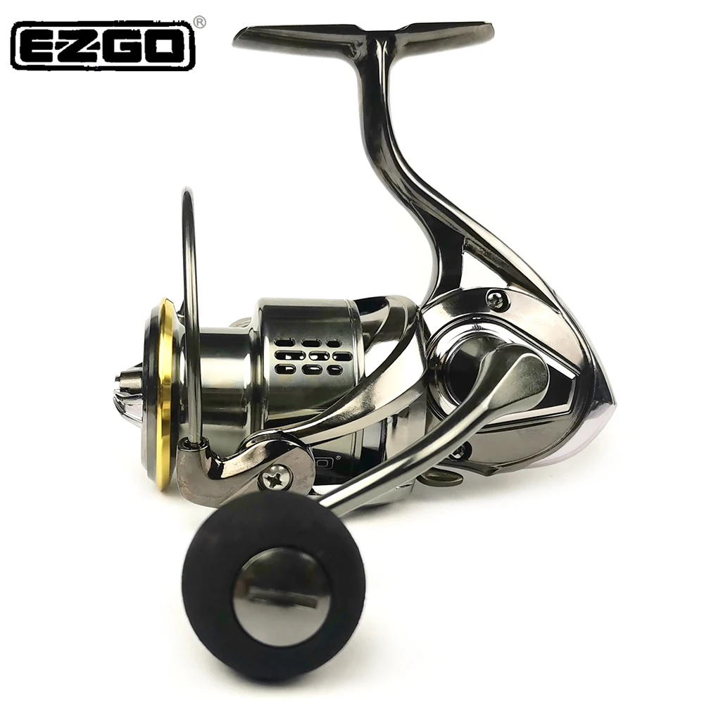 

EZGO Saltwater Spinning Fishing Reel SG1000 SG2000 SG2500S SG3000 SG4000 Max Drag 10-18kg 9+1BB Saltwater Jigging Fishing Reels