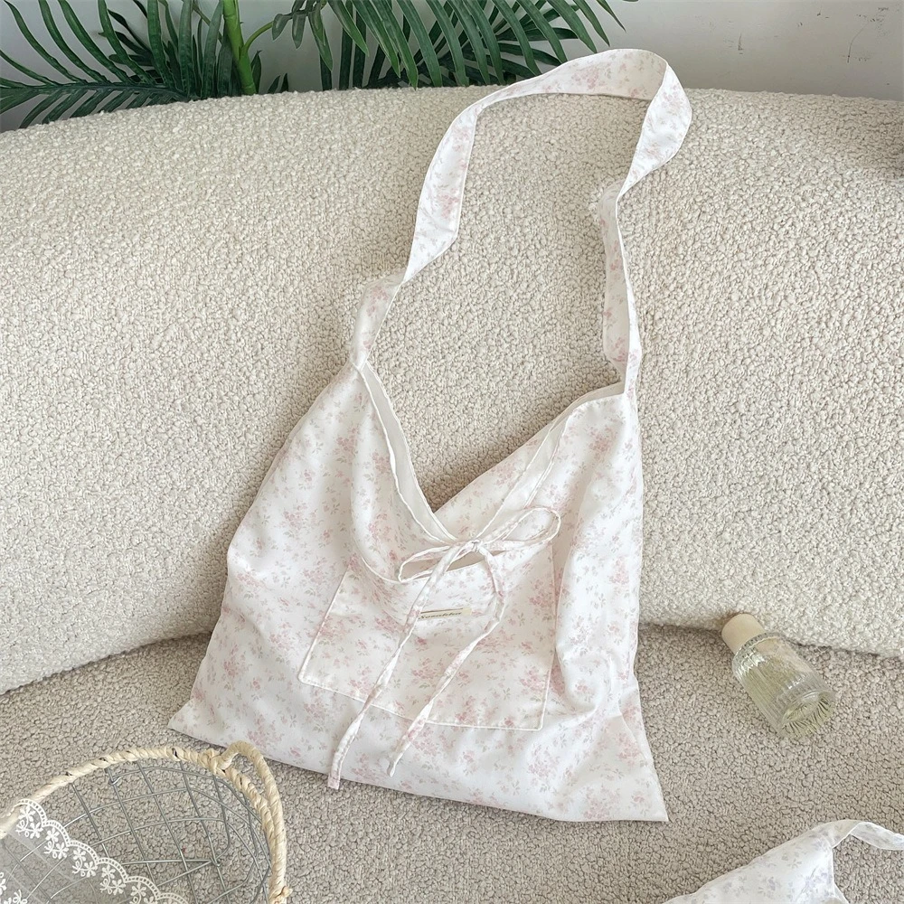 

Korean Fashion Large Capacity Floral Shoulder Bags Casual Women Handbag Summer Tote Shopping Bag for Girls