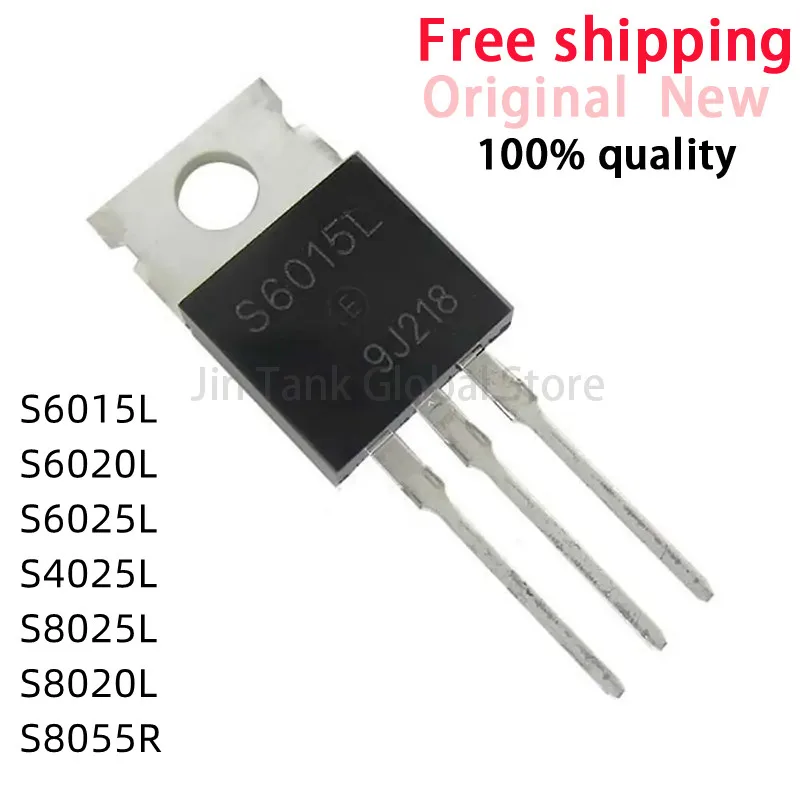 10pcs S6015L S6020L S6025L S4025L S8025L S8020L S8055R TO-220 IC Chip In stock Wholesale