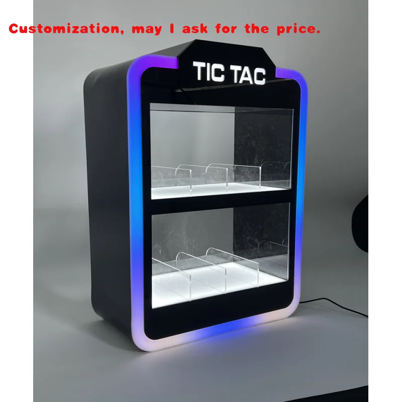 

custom.Glowing Exhibit Display Racks Cigarettes Shelves Smoke Shop up Acrylic Display Stand With LED Lighti