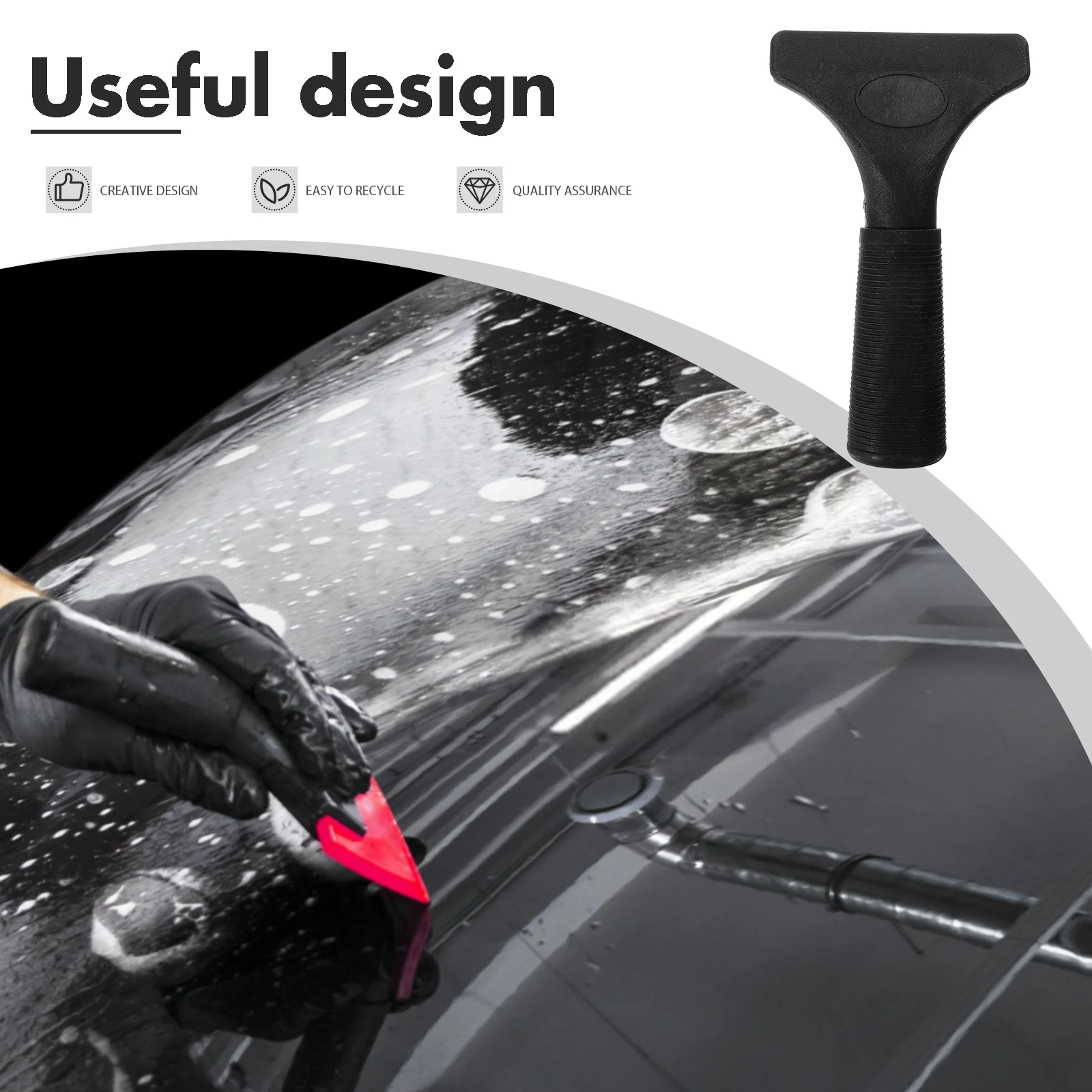 

Plastic Film Tool for Cleaning Car Glass Window Tint Squeegee Auto Vinyl Wrap Car Film Vinyl Squeegee Durable Handle