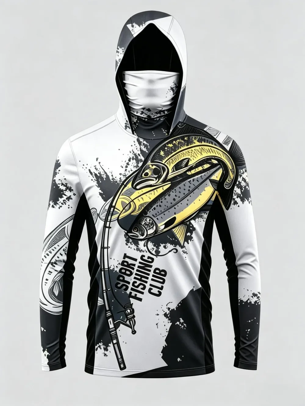 Amerikanisches Herren-Sommer-Angelhemd mit Tarnmuster, Mikroelastisch, Atmungsaktiv, Langarm-T-Shirt, Outdoor-Freizeitoberteil – Detail 8