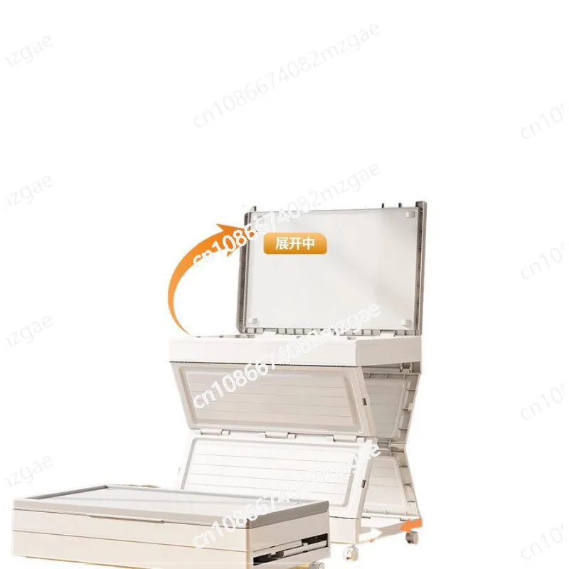 

Clothes storage box with pulley large capacity storage box