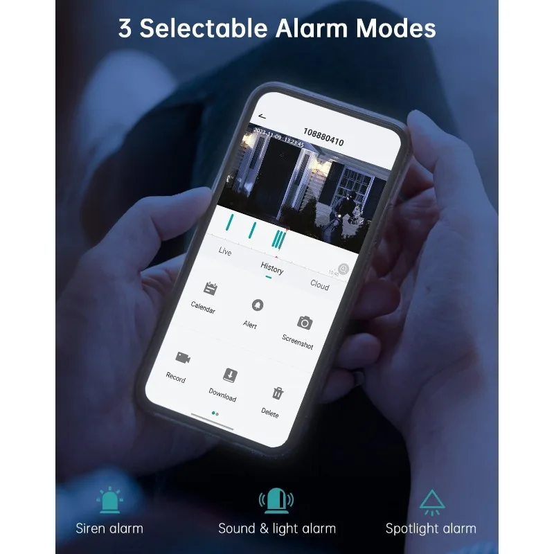 Solar Security Cameras Wireless Outdoor - 4 Packs, 360° View Outdoor Camera Wireless Solar Powered,2.4G WiFi Only,