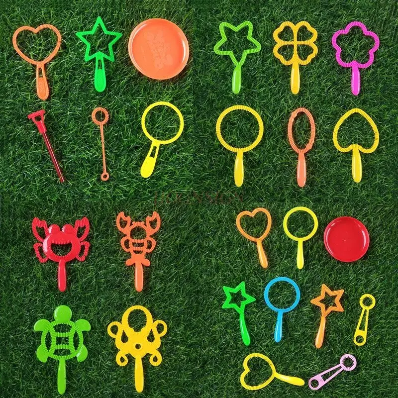 Blows Outdoor Leisure with Bubble Mouth Children's Bubble Blowing Tool Set Round Bubble Stick Baby