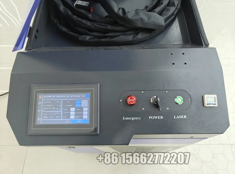 กําจัดน้ํามันออกไซด์ 300w 500w Pulse Laser เครื่องทําความสะอาดสําหรับทําความสะอาดสีเคลือบเงาเคลือบ Strip Rust Remover