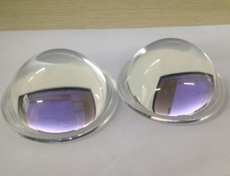 2PCS Projector Glass Convex Lens Diameter 28mm Height 9.8MM Plano-convex Lens Optical High-power LED Lens Focal Length 25mm