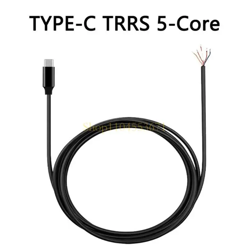 Người bán tốt nhất USB C phích cắm nam vào dây trần mở đầu trrs cáp âm thanh nổi