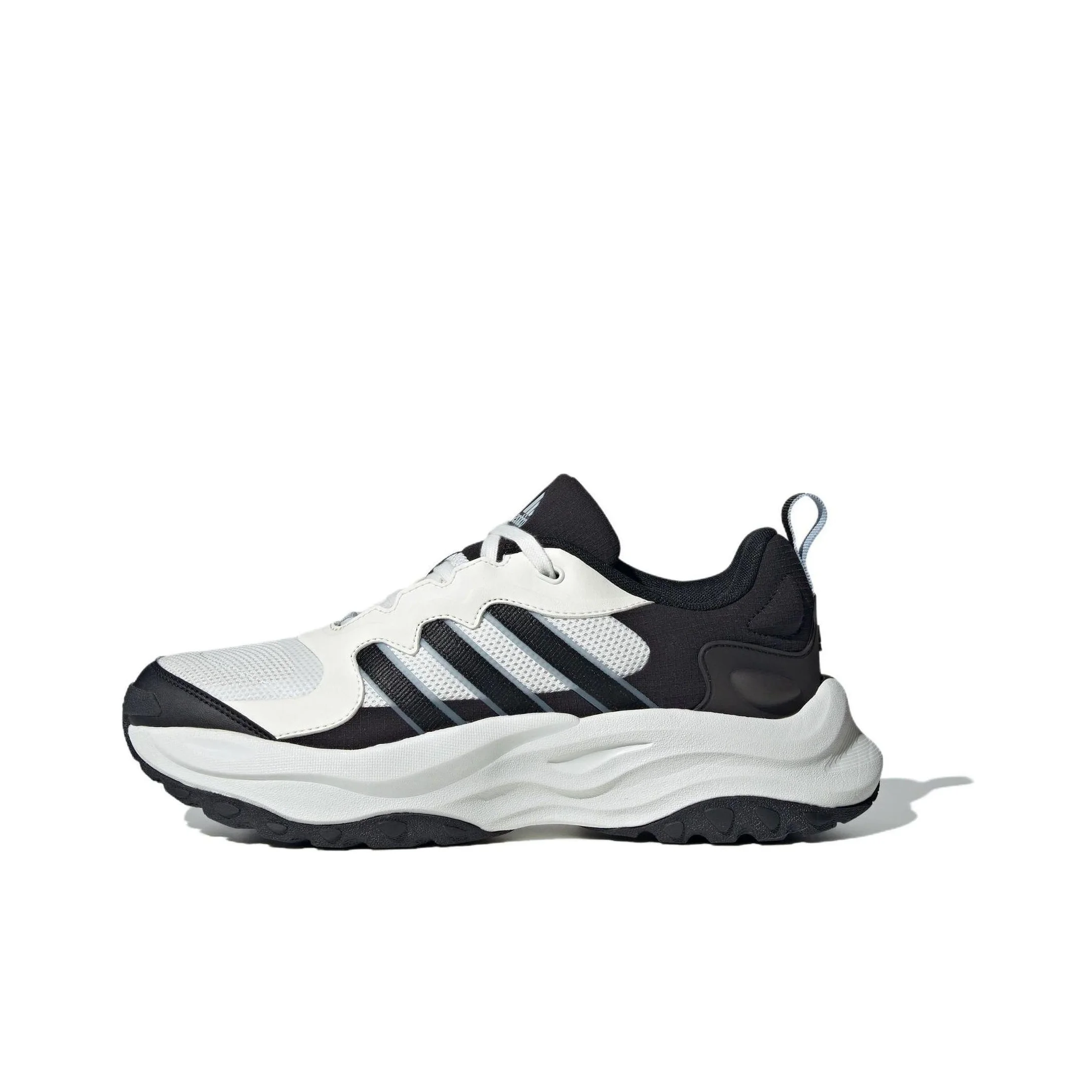 Adidas Maxxwavy Chunky Sneakers Unisex Low Top Black White Gray IF9306