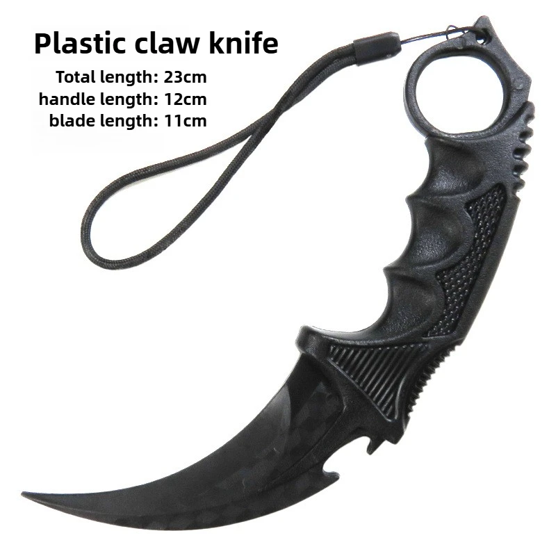 23 سنتيمتر/9.06in CS لعبة نماذج الطرفية Karambit البلاستيك مخلب السكاكين اللعب الأسلحة الدعائم تحصيل الحلي نماذج شفرات غير مقطوعة