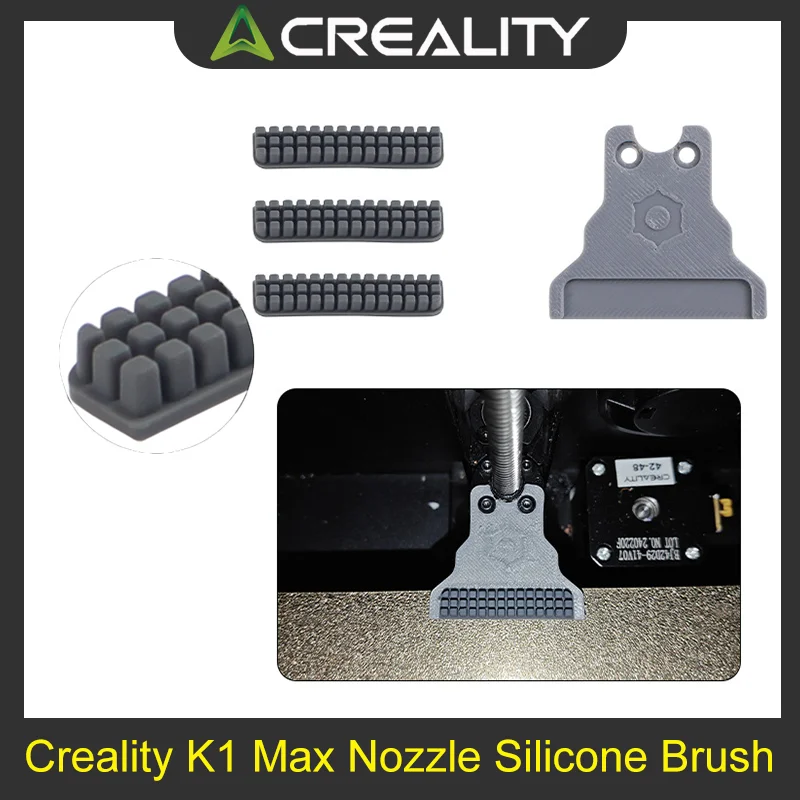 

Creality K1/K1C/K1 Max Nozzle Silicone Brush Nozzle Brush Kit for K1 Series 3D Printer Nozzle Cleaner Tool