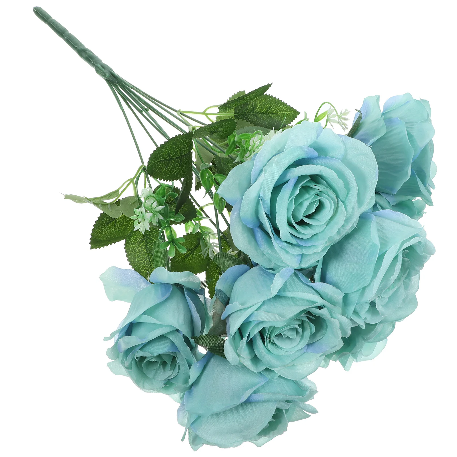 

Faux Flower Bouquet Artificial Rose Flowers Home Kitchen Office Decor Realistic Ornament for Special Occasions