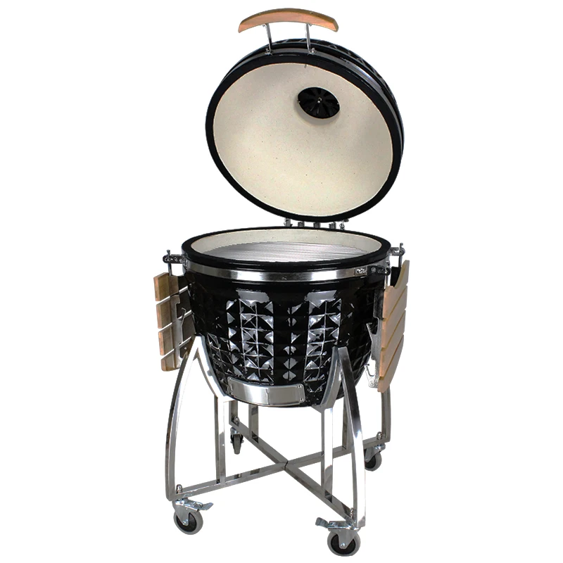 

Auplex 26 Inch XL Large Kamado Rotisserie BBQ Smoker Ceramic Barbecue Charcoal Komodo Grill Outdoor